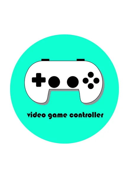 Video Game Controller Vector Icon Designed Very Simple Clean Simple — Stock Vector