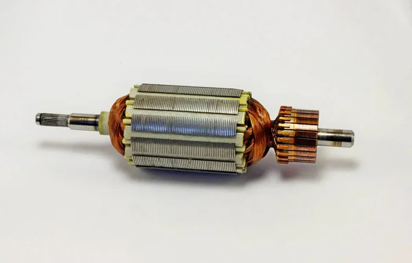 铜绕组电动工具转子 — 图库照片