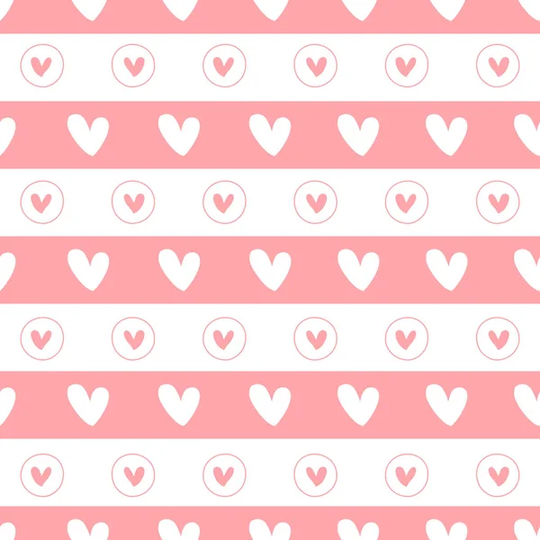 포장지 디지털 발렌틴 장식을 디자인 파스텔 빈티지 음색의 컬렉션 — 스톡 벡터
