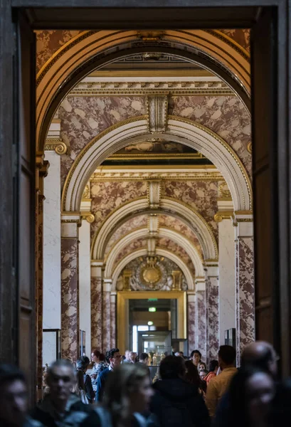 Paris France May 2017 Interior View Paris Louvre Museum Gallery — Stock Photo, Image