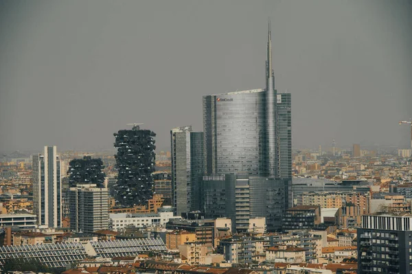 Milaan Italië September 2018 Zicht Stad Van Bovenaf — Stockfoto