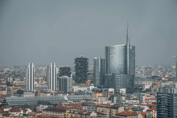 Milan Itálie Září 2018 Pohled Shora Město — Stock fotografie