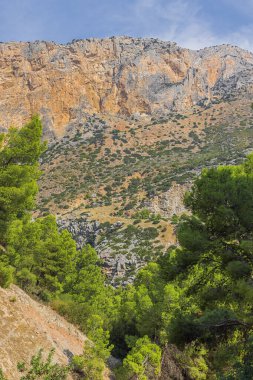 Kral 'ın patikasının etrafındaki dağ manzarası, Kral' ın yolundan görülüyor.