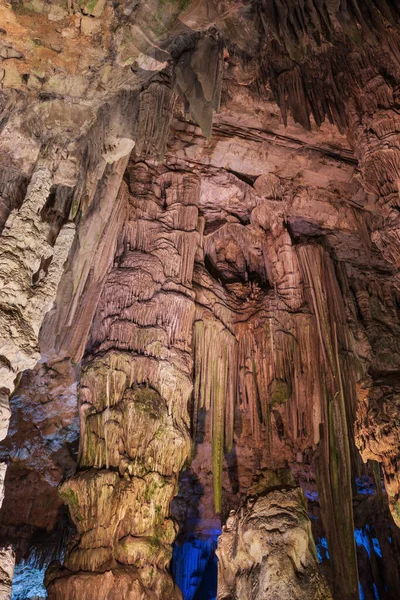 Grande Chambre Dans Grotte Saint Michel Intérieur Rocher Gibraltar — Photo
