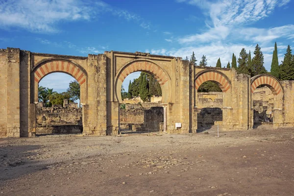 Utsikt Över Den Stora Östra Portico Medina Azahara Arkeologisk Plats — Stockfoto