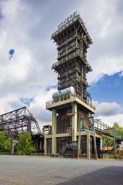 Yayın: DORTMUND, NORTH RHINE-WESTPHALIA, GERMANY, 11 Haziran 2022 - Dortmund yakınlarındaki Hansa kokain fabrikasının kokain söndürme kulesi