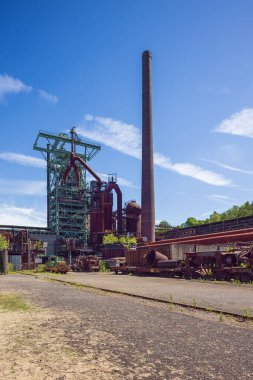 Editorial: HATTINGEN NORTH RHINE-WESTPHALIA, GERMANY, JUNE 12, 2022 - General view of the Henrichshuette Ironworks, a living symbol of how the iron and steel industry rose