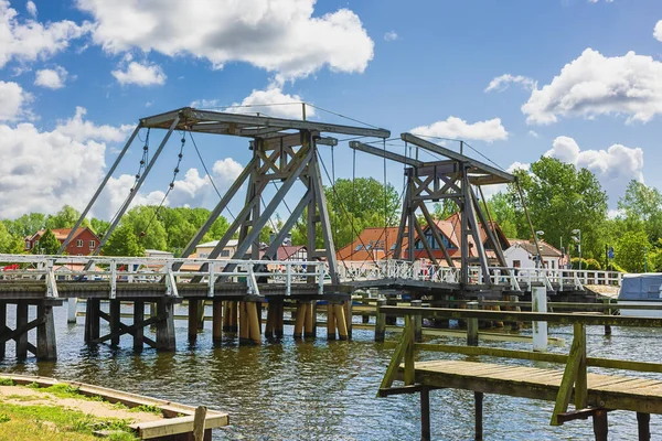 Wieck Bascule Bridge Ryck River Greifswald — Photo