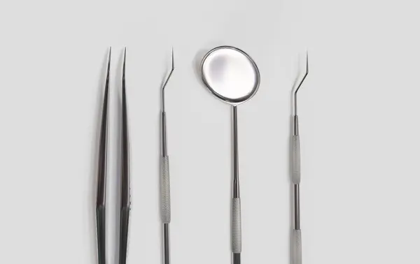 dental cleaning kit 3d rendering on white background