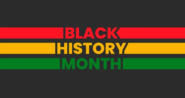 Black History Month Background African American History Black History Month — Διανυσματικό Αρχείο
