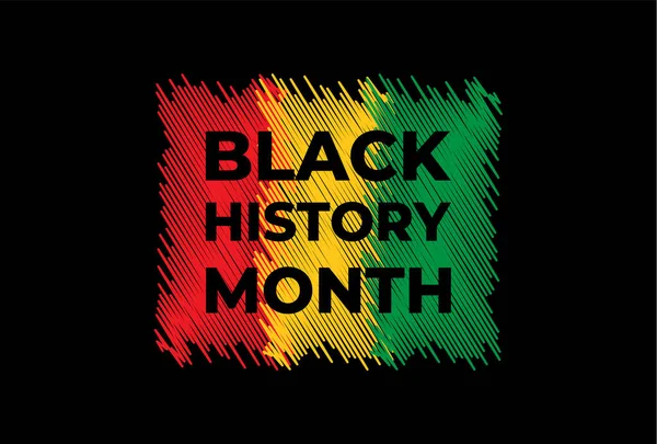 Black History Month Background African American History Black History Month — Διανυσματικό Αρχείο