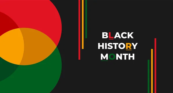 Histoire Noire Fond Mois African American History Black History Month — Image vectorielle