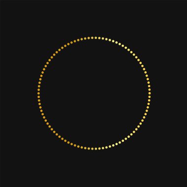 Yapay elmaslar tasarımı Tekstil yapay elmaslar uygulanabilir düzenlenebilir dış görünüş Altın Renkli Çember simge tasarım şablonu