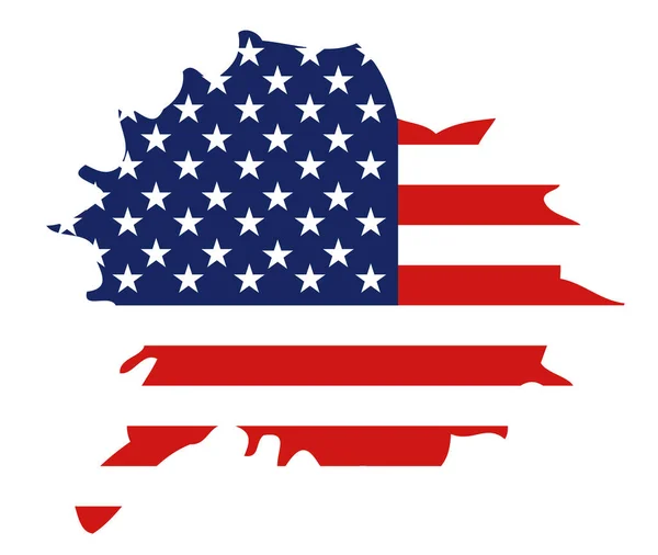 Flagga Amerikas Förenta Stater Borsta Bakgrunden Usa Flagga Pensel Vektor — Stock vektor