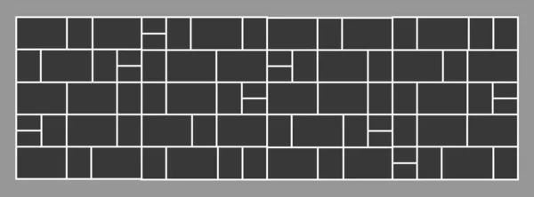 Leere College Rahmen Fototeil Oder Bild Leere Fotorahmen Attrappe Vector — Stockvektor