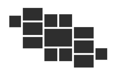 Boş bir üniversite fotoğrafı ya da resmi. Vektör fotoğraf çerçevesi modeli. fotoğraf çerçevesi kolaj arkaplan resmi. Vektör çizimi. Fotoğraf üniversitesi. Çerçeve Resim üniversitesi. resim çerçeveleri.