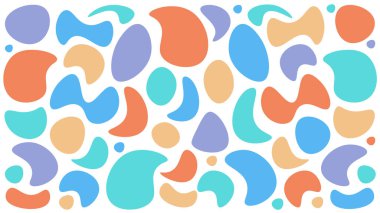 Renkli geometrik dikişsiz arka plan vektör tasarımı. Çocuklar için kusursuz bir arka plan vektör çizimi. Sevimli renkli el çizimi duvar kağıdı.