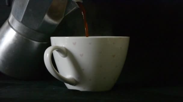 Café Recién Hecho Por Mañana — Vídeo de stock