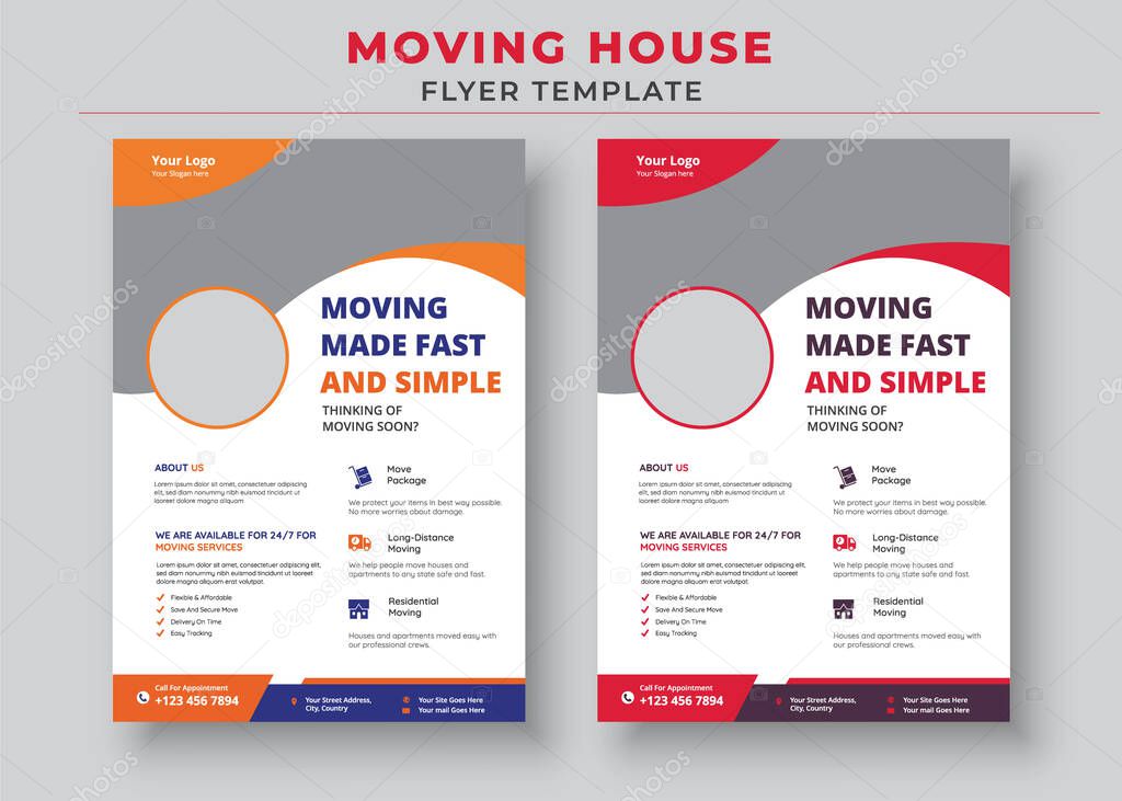 Moving House Flyer Templates, Moving Made Fast And Simple Flyer