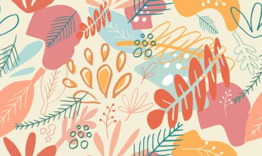 Moda baskıları, tekstil ürünleri, duvar kağıtları için kusursuz bir arka plan. Klasik baskı. Kusursuz vektör dokusu. Bahar buketi.