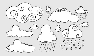 El yapımı hava tahsilatı. Gri arkaplanda düz biçim vektör çizimi.