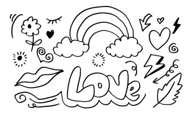 El yapımı hava tahsilatı. Gri arkaplanda düz biçim vektör çizimi