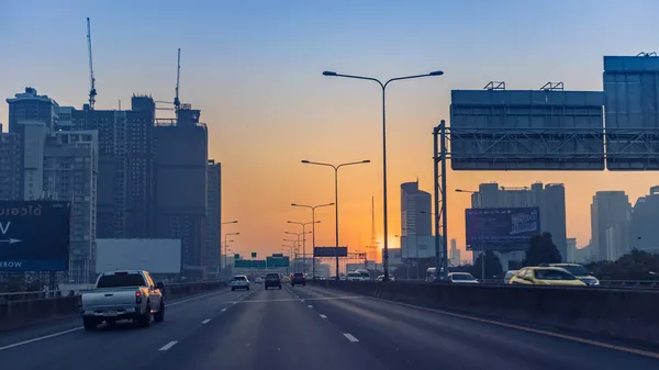 Bangkok Tajlandia Lipca 2021 Bangkok Metropolis Pięknym Porannym Wschodzie Słońca — Zdjęcie stockowe