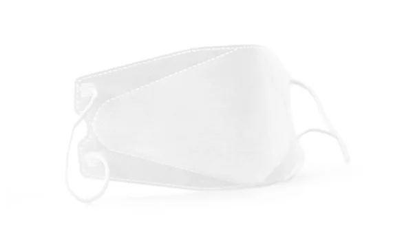 Máscara Facial Branca Para Proteção Saudável Isolada Fundo Branco Máscara — Fotografia de Stock