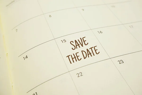 Date Typography Text Schedule Planning — Stock Photo, Image