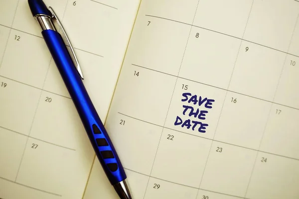 Date Typography Text Schedule Planning — Stock Photo, Image