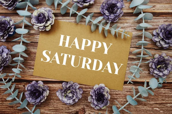 Happy Saturday Typography Text — Foto Stock