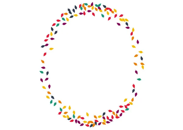 Renkli Yaprak Vektörü Beyaz Arkaplan. Parlak yapraklı bitki deseni. Dekorasyon Konfeti Seti. Kırmızı Yaprak Dokusu.