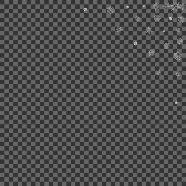 Grey Dot Background Transparent Vector Snow Glitter Illustration Luminous Flake — Stock Vector