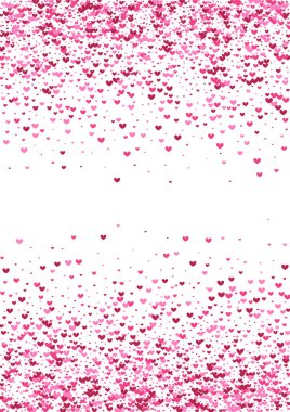 Mor Soyut Konfeti dokusu. Pembe püskürtme arka planı. Kırmızı Kalp Damlası. Gül Şubat Duvar Kağıdı. Şablon İllüstrasyonu.