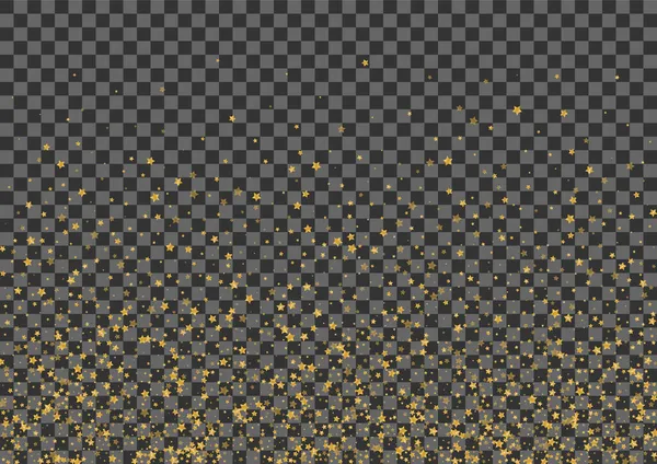 Sarı Yıldız Arkaplan Şeffaf Vektör. Yıldızlar Xmas Şablonu. Altın Karşılama. Yansıma dokusu. Parlak kıvılcım alevi.