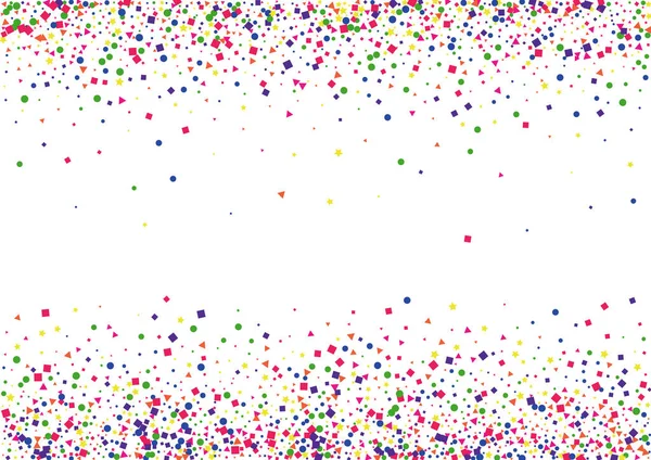Mavi Düşen Konfeti Arkaplanı. Parlak Çember Çizimi. Yeşil Nokta Dekorasyonu. Parti Meydanı Arkaplanı. Mor Vektör Yıldızı.