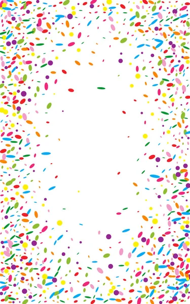 Sarı Element Arkaplan Beyaz Vektör. Konfeti Kağıt Doku. İllüstrasyonu kutlayın. Gökkuşağı Polka Dekorasyonu Tasarımı.