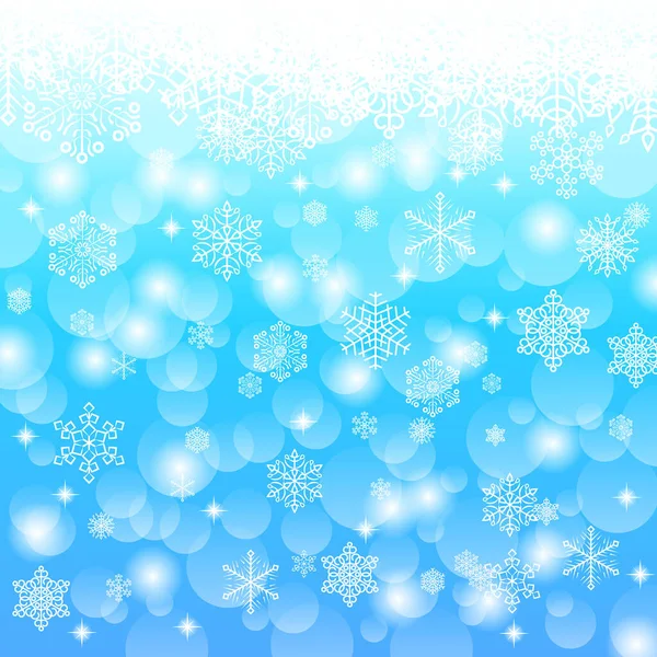 Χειμερινό Χιόνι Αφηρημένο Πρότυπο Λάμπει Πολύχρωμο Εικονογράφηση Νιφάδες Χιονιού Μοτίβο — Διανυσματικό Αρχείο
