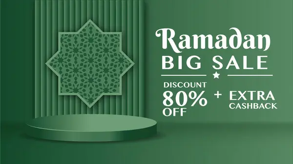 Podyumlu Ramazan büyük indirim afişi
