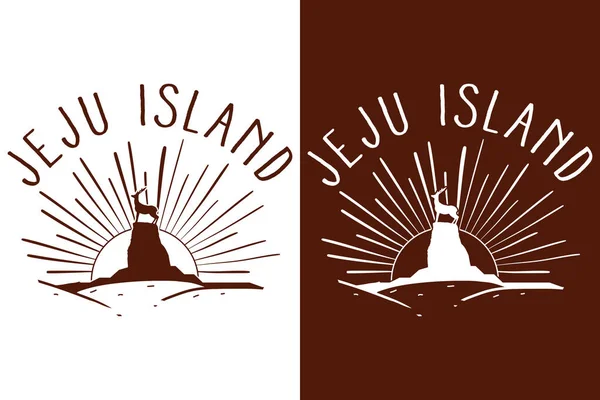 Jeju Adası Macera Aşıkları için Tişört Tasarımı