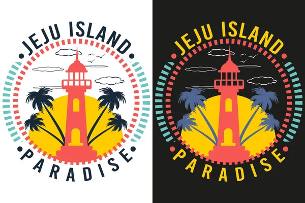 Jeju Adası Cennet Tişört Tasarımı
