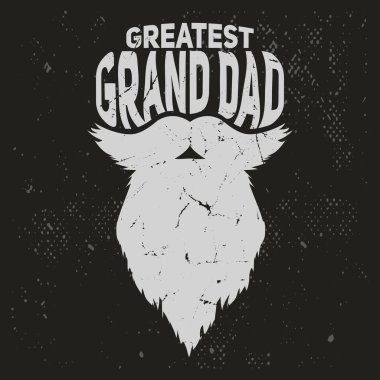Büyükbaba Sakallı Tişört Tasarımı Dedem için