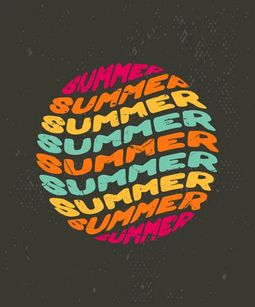 Summer Retro Vintage Typography Tshirt Design — Image vectorielle