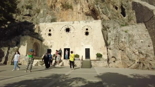 Church Saint Peter Peter Cave Church Antakya Hatay Turkey October — Stockvideo