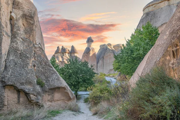 Fairy Chimneys Zelve Open Air Museum Cappadocia Turkey Pasabag Valley — Stock Photo, Image