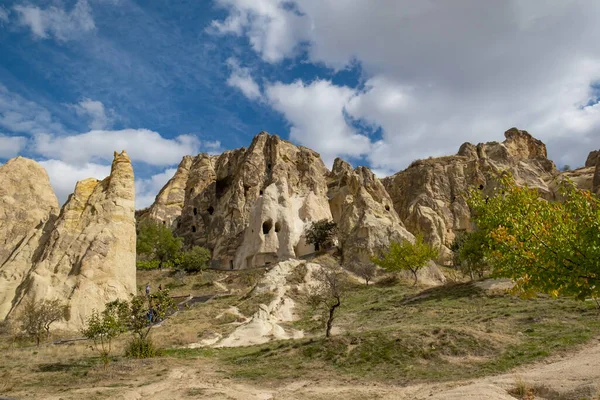 Kapadokya Türkiye Deki Goreme Açık Hava Müzesi Peri Bacaları Ekim — Stok fotoğraf