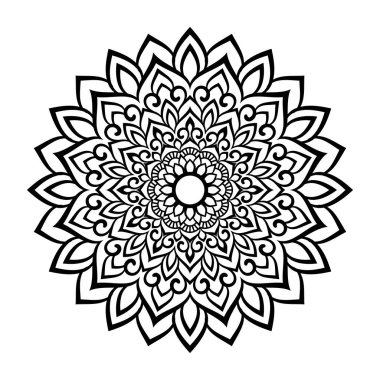 Decorative mandala design for print, poster, cover, brochure, flyer, banner.Black color Luxury mandala design with arabesque pattern arabic islamic east style.