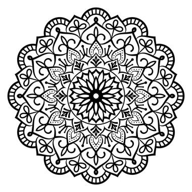 Decorative mandala design for print, poster, cover, brochure, flyer, banner.Black color Luxury mandala design with arabesque pattern arabic islamic east style.