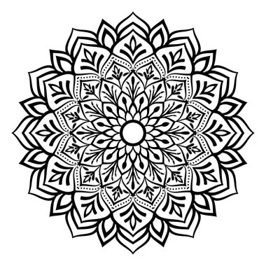 Decorative mandala design for print, poster, cover, brochure, flyer, banner.Black color Luxury mandala design with arabesque pattern arabic islamic east style.