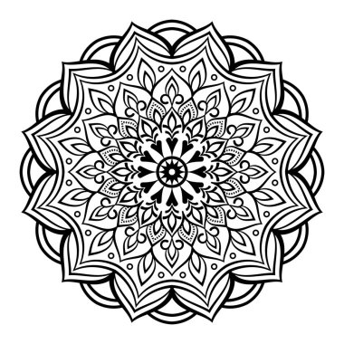 Decorative mandala design for print, poster, cover, brochure, flyer, banner.Black color Luxury mandala design with arabesque pattern arabic islamic east style.
